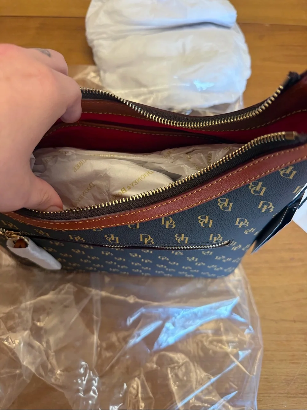 NWT Dooney & Bourke Gretta Hobo Bag Brown Tmoro | Quiet Luxury Americana | OS
